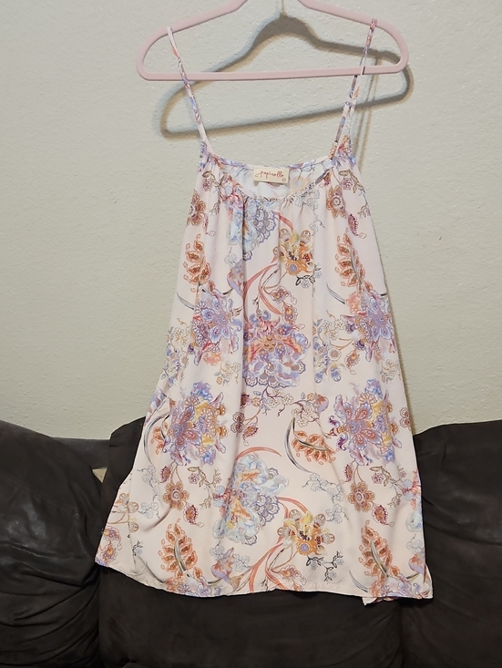 Papinelle Dresses & Skirts - Light Pink Floral Slip Midi Dress with Adjustable Straps